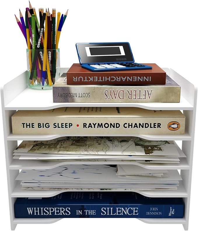 Natwind 5-Tier Desk Organizer, File Organizer, File Paper Organizer - Image 7