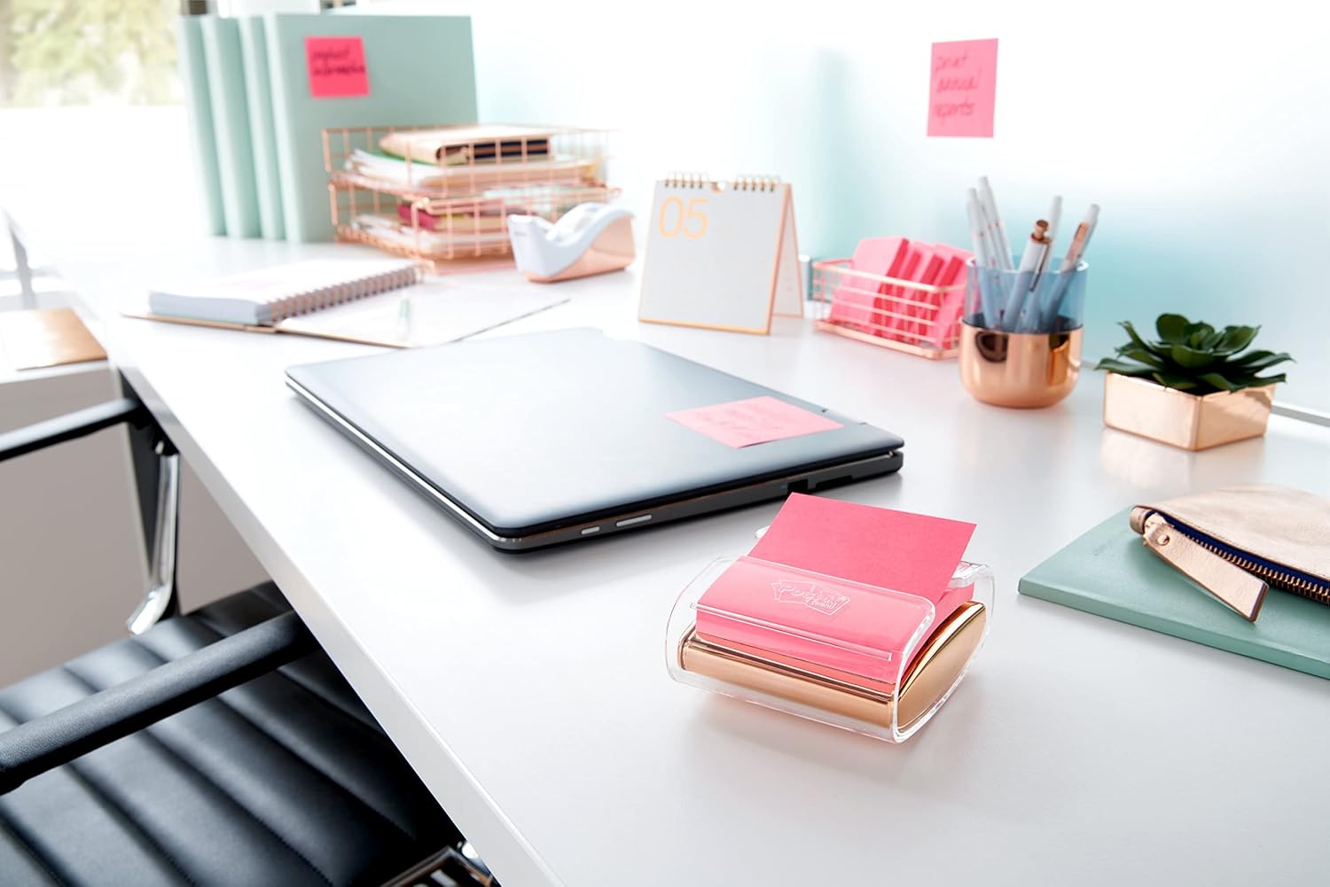 Post-it Pop-up Note Dispenser, Rose Gold, 3 x 3 in, 1 Dispenser/Pack (WD-330-RG)
