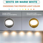 Lvyinyin Single Under Cabinet Puck Light, Collection Display Cases Bookshelf - Image 6