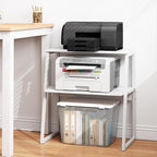 Arbuxzuy Printer Stand for Desk, Desktop Printer Shelf, 3 Tier Desk Shelf for - Image 5