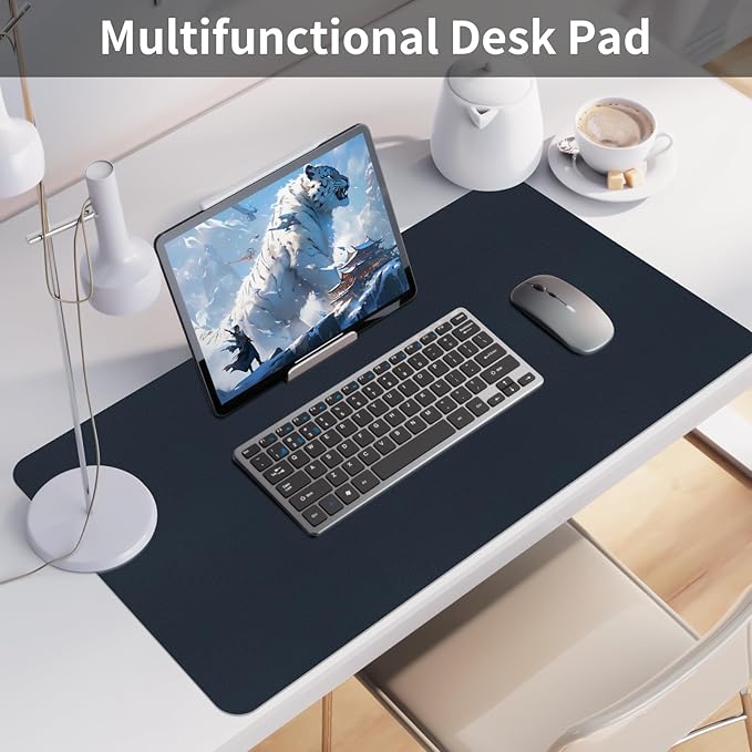 Bloss Dark Blue Desk Mat, Desk Matt - Image 2