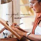 Nicpro Blocky Gear 0.3 mm Mechanical Pencils Set in Case, Metal Pencil - Image 7