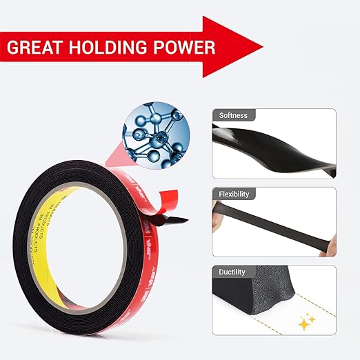 Ohayooz Extra Strong Double Sided Tape Heavy Duty 10FT, Very Sticky Adhesive - Image 3