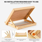 Tabletop Easel for Painting, 13.8"x11.4" Adjustable Portable Art Easel Includes - Image 6