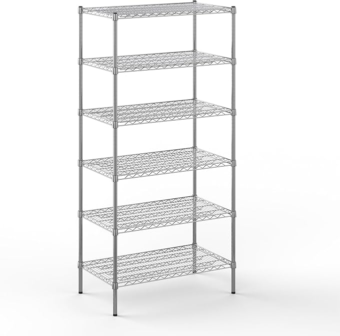 Regal Altair 21" Deep x 36" Wide x 74" Height Wire Shelving Kit | 6-Tier | NSF by Regal+Altair