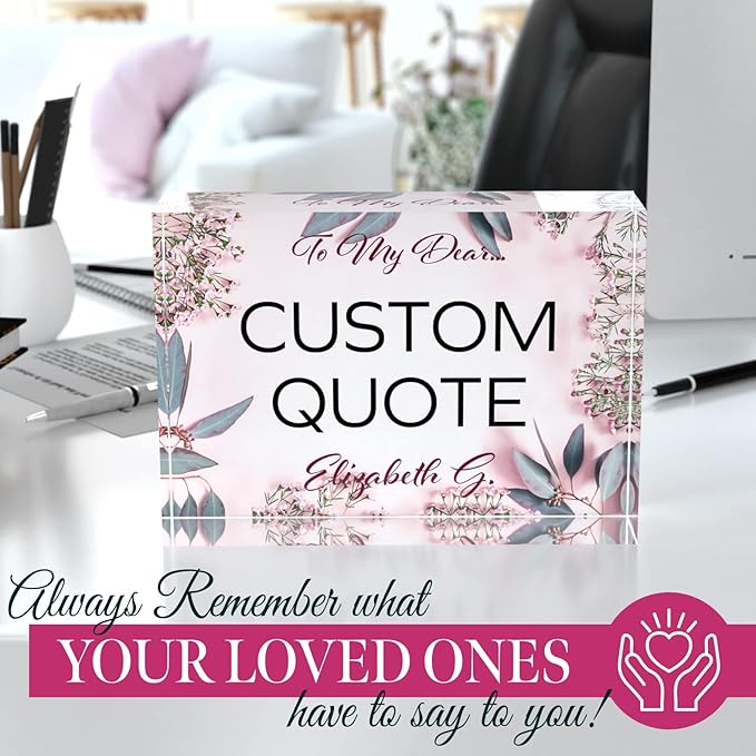 Custom Acrylic Sign Personalized, Custom Desk Name Plate, 18 Styles, - Image 5