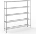 Regal Altair 14" Deep x 72" Wide x 74" Height Wire Shelving Kit | 5-Tier | NSF by Regal+Altair