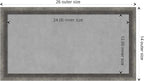 Amanti Art Grey Framed Magnetic Board 14x26 Small Vision Board - Image 4