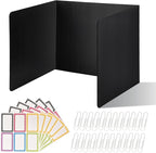 ZYINOZOC 24 Pack Desk Dividers for Students, 3-Fold Privacy Screens, Testing by Unknown