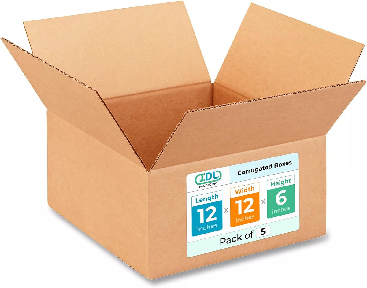 Medium Moving & Shipping Boxes 12 x 12 x 6 inches