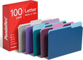 Pendaflex Two Tone Color File Folders, Letter Size, 1/3-Cut Tabs, 5 Color by TOPSProducts