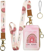 lanyards for id Badges, Lanyard Wallet for Women, Fashion Badge Holder by BOLIMOSS