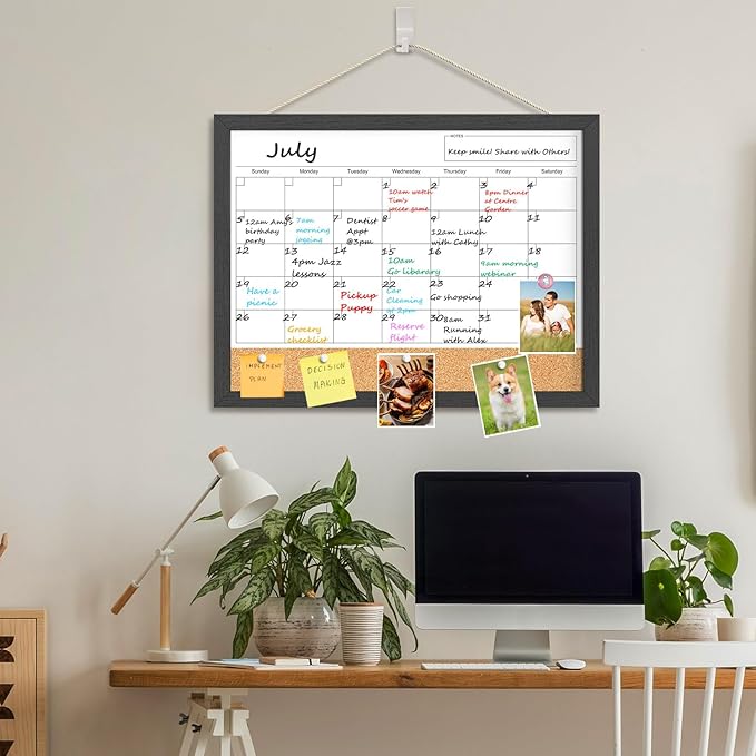 Dry Erase Calendar for Wall, 18x24 Inches Calendar Whiteboard for Wall - Image 6