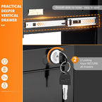INTERGREAT 2 Drawers File Cabinet - Image 4