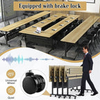 Conference Table, 55.1''Folding Conference Room Table - Image 4