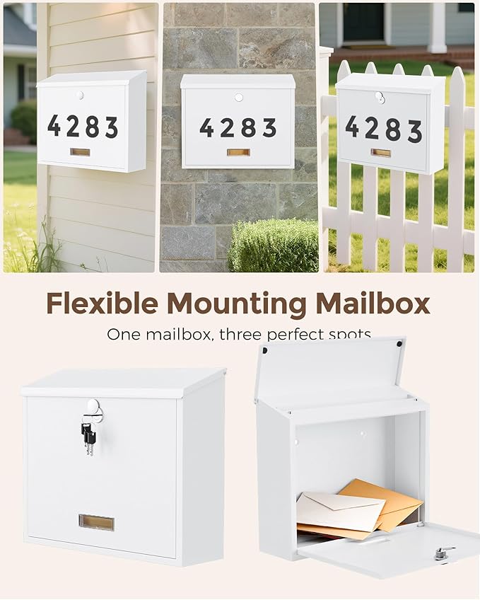 LAND·VOI Locking Wall-Mount Mailbox - Image 9