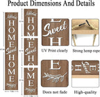 Farmhouse Wooden Welcome Sign Stand - Image 3