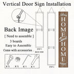 Farmhouse Wooden Welcome Sign Stand - Image 6
