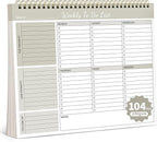 104 Pgs Weekly To Do List Notepad, 52 Duplex-Printed Undated Sheets 100 by ALKALO