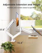 ErGear Dual Monitor Stand up to 32 inches Screen, Load-Bearing Max 22 lbs Each - Image 5