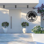 Custom oak Tree of Life, Oak Tree Family Monogram, Custom Metal Signs, - Image 3