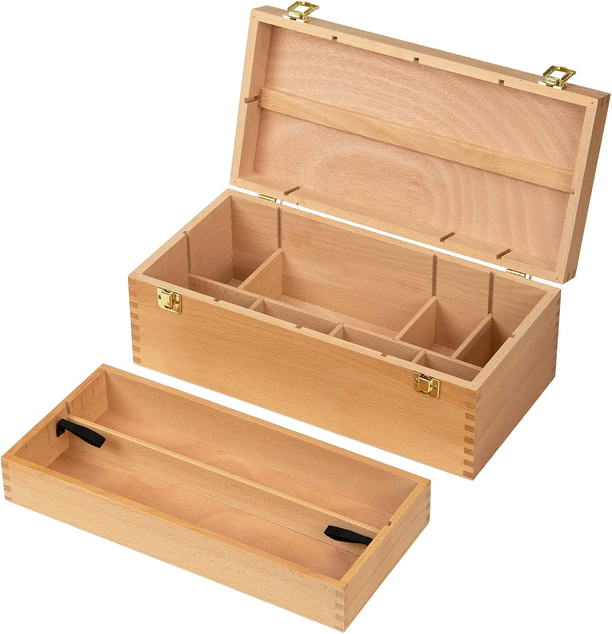 meeden portable sturdy wood tool box: large artist, main product view