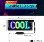 XIAOOHO LED Light Signs for Car, Programmable Bluetooth APP Control, DIY Editor - Image 4