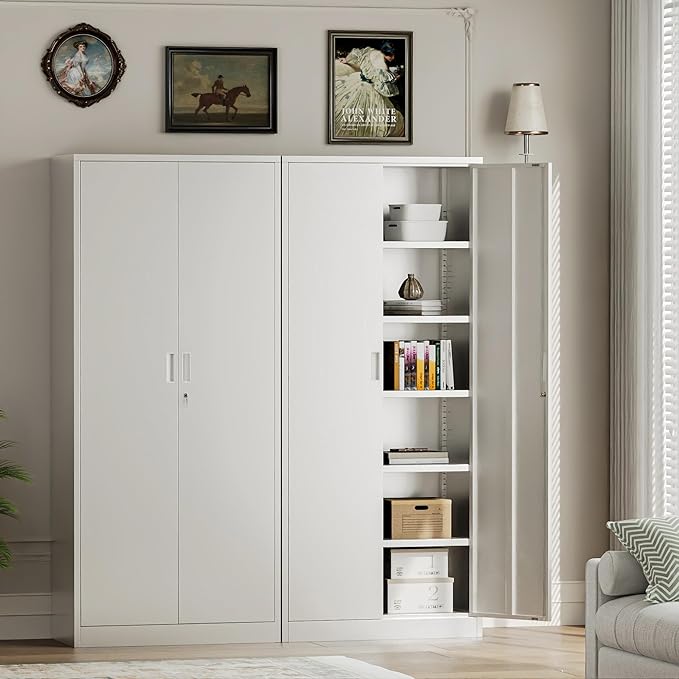 TaskStorz Steel SnapIt Cabinet, 71 Inch Metal Storage Cabinet - Image 2