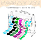 qilery sticker holder organizer dispenser acrylic roll label,7 shown in use