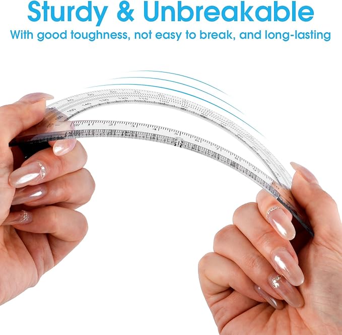Hoiny 10 Pack Clear Protractor, 6 Inch Plastic Protractors, 180 Degrees - Image 4