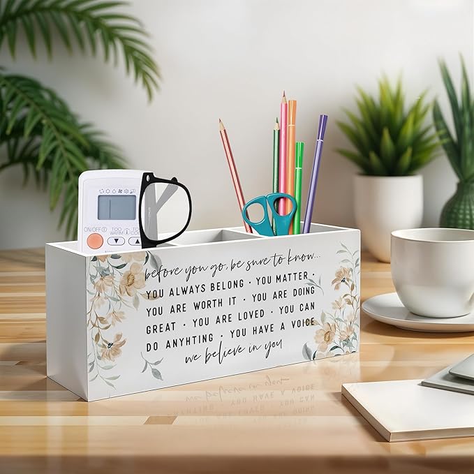 Exqcom Before You Go Inspirational Pen Pencil Holder, Motivational Gifts - Image 3