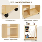 VISWIN Art Cart Organizer, Solid Pine Wood Art Supply Storage Organizer - Image 3