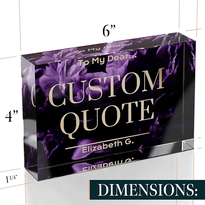 Custom Acrylic Sign Personalized, Custom Desk Name Plate, 18 Styles, - Image 7