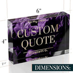 Custom Acrylic Sign Personalized, Custom Desk Name Plate, 18 Styles, - Image 7