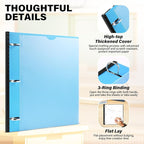 MAKHISTORY 1 Inch Telescoping 3 Ring Binder-12PCS, Flexible Binder - Image 2