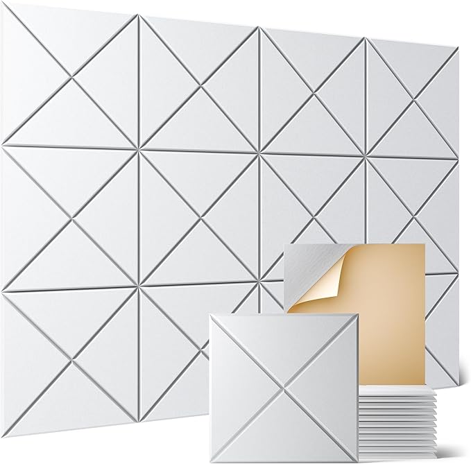 Sonicism 12 Pack X-Lined Acoustic Panels by Sonicism