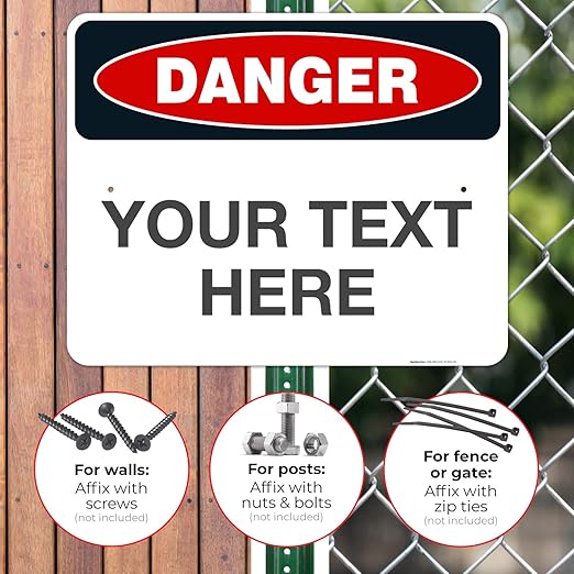 Custom Danger Sign, OSHA Sign, 24x30 Inches, Rust Free .063 Aluminum, Fade - Image 4