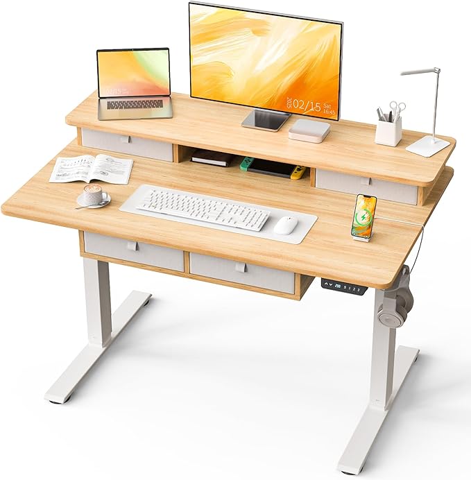Kingant 48 x 30 Inch Electric Standing Desk by KINGANT