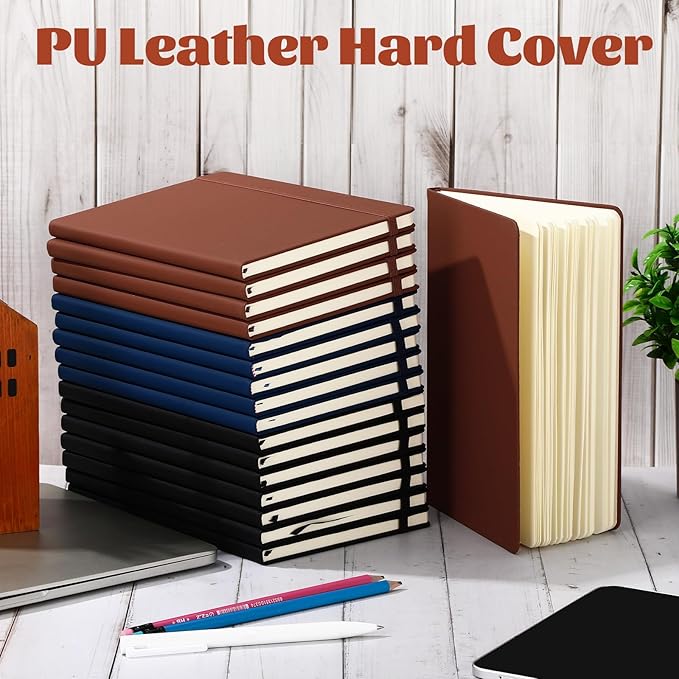 Honoson 20 Pack Lined Journal Notebooks A5 Hardcover Executive Notebook 5.5" x - Image 7