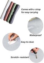 Huicon Faux Leather Desk Mat, 31.5"x15.7" Non-Slip PU Leather Desk Pad - Image 6