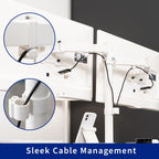vivo dual monitor desk stand for 13 to, front angle view