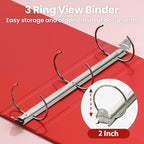 SUNEE 3 Ring Binder 2 Inch 1 Pack - Image 3