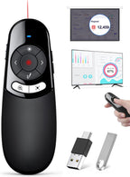 2IN1 Laser Pointer Digital Presentation Clicker on TV Screen w USB Flash Drive