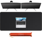 Mydours Large Desk Mat 51.2" x 23.6", PU Leather Surface