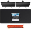 Mydours Large Desk Mat 51.2" x 23.6", PU Leather Surface by Mydours