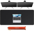 Mydours Large Desk Mat 51.2" x 23.6", PU Leather Surface by Mydours