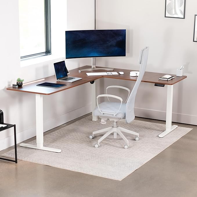 VIVO Electric Corner 75 x 63 inch L-Shaped Standing Desk, Memory Height - Image 8