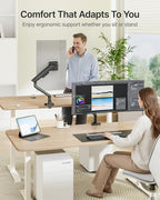 monTEK Single Monitor Arm with USB, Mechanical Spring Monitor Arm - Image 8