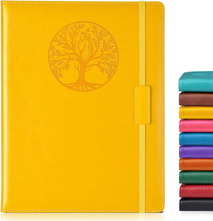 Biuwory Lined Journal Notebook for Women Men, 256 Pages A4 Large Hardcover by Biuwory
