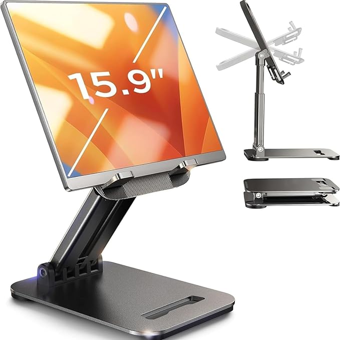 LISEN for iPad Stand Tablet Holder for Desk, Cool Home Office Desk Accessories by Lisen